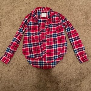 abercrombie kids red flannel